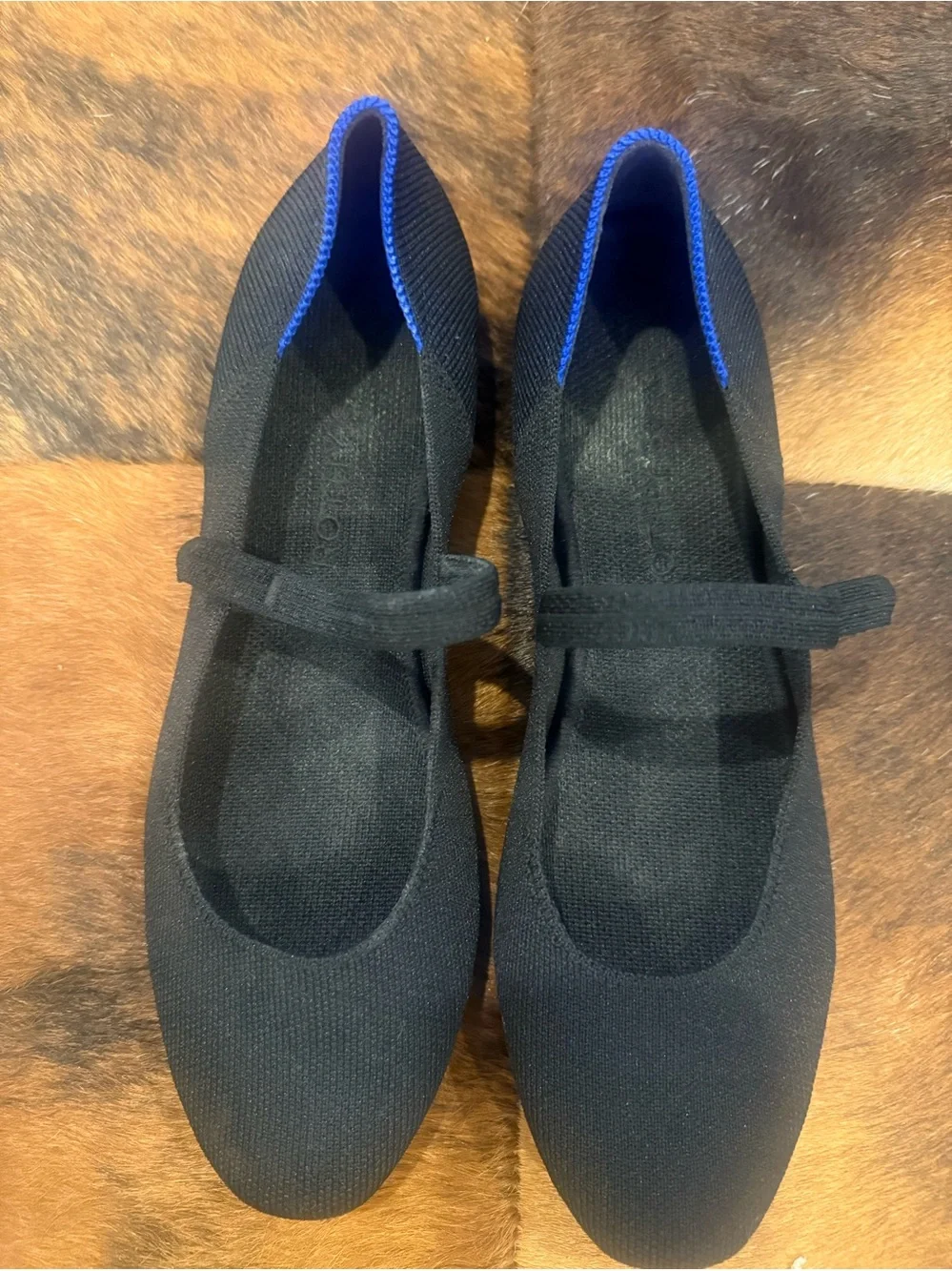 Rothy’s Square Toe Mary Jane Flats - Black